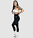 Gymreapers Infinity Seamless Workout Leggings for Women High Waist Seamless Leggings for Exercise Running Active Yoga Pants Black