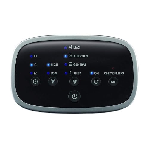 Honeywell HFD280 Compact Air Genius 4 Air Purifier with Permanent Washable Filter, Medium Rooms (150 sq. ft.), Black