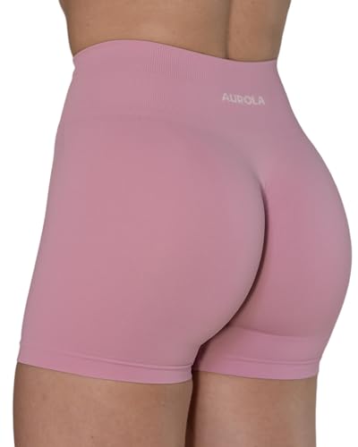Image of AUROLA Dream Collection Women Workout Shorts High Waist Gym Shorts, Scrunch Butt Seamless Athletic Shorts
