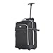ZAHRAB 40x30x20cm for Ryanair Wizz Air, Underseat Bag Lightweight Hand Luggage Cabin Bag Trolley with Wheels Flight Bags Suit Case (Black)