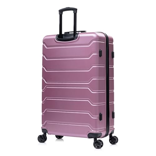 Image of InUSA TREND Luggage with Spinner Wheels | Durable lightweight Hardside Suitcase, Travel Bag with Handle and Trolley | 32-inch Extra-Large Checked luggage | Rose Gold