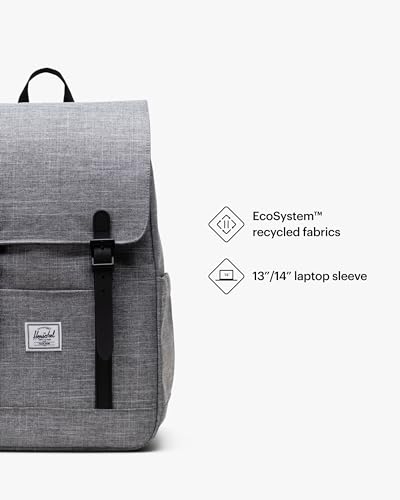 Image of Herschel Retreat Backpack, Raven Crosshatch, Small - 17L