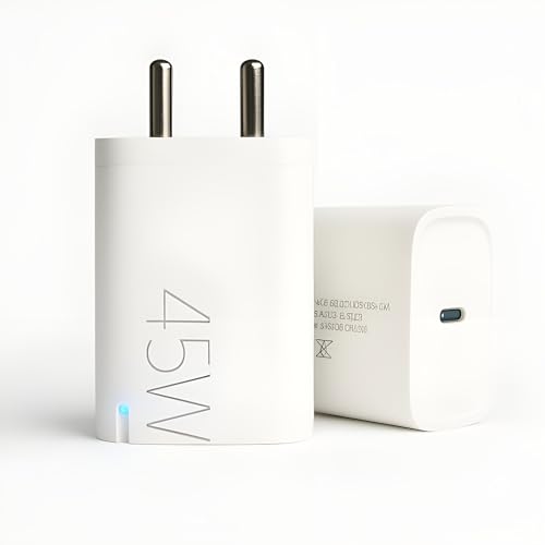 Image of mifaso 45W C-Type Super-Fast Charging Power Adapter For Laptop|Macbook|Tablet|iPad|Chrome Book|Google|Samsung|Xiaomi|Nothing|Honor|Other USB-C PD PPS Technology 45 W Charge Support,White