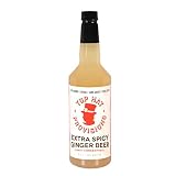Top Hat Extra Spicy Ginger Beer Syrup - Moscow Mule Mix - Ginger Citrus Soda Concentrate - Makes 6 Q