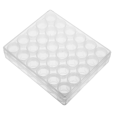 DIYEAH 30pezzi Contenitori di Plastica Trasparenti per Bottiglie Organizer di Bottiglie Scatole di Conservazione Rettangolari per Viaggi Artigianato e Organizzazione Domestica