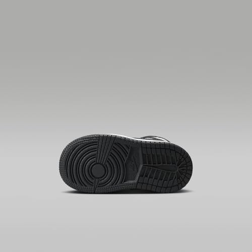 Jordan 1 Mid Baby/Toddler Shoes (DQ8425-010, Black/Summit White/Off Noir)2