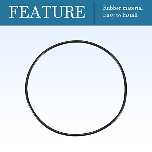 QUARKZMAN 5 Stücke Nitrilkautschuk Gummiringe O-Ring Dichtungsring 80mm x 76mm x 2mm für Wasserhahn Klempner Reparatur Dichtung Verbindung, Schwarz