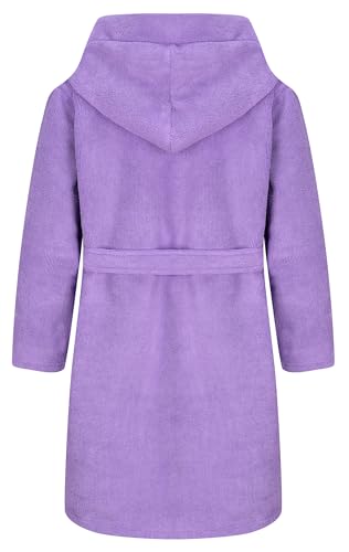Kids Soft Towel Hooded Robe Cotton Bathrobe for Girls 5-16 Years2