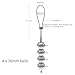 Metal Hanging Pendant Weight Rings - Men's Stainless Steel Physical Stretching Exercise Rings Tool Accessories-UShlF16 (4 Balls, 30mm)