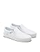 Vans Big Kids' Asher Slip-On Shoe - Casual Fashion Sneakers for Boys & Girls. Canvas White/White. 6