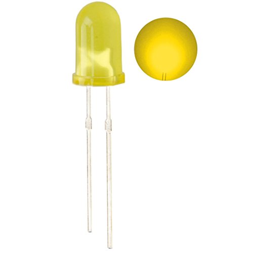 100pcs Ultra Bright 5mm LED Light Emitting Diode Diffused Yellow