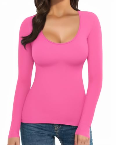 Image of MANGOPOP Women's Round Neck Short Sleeve T Shirts Basic Bodysuits
