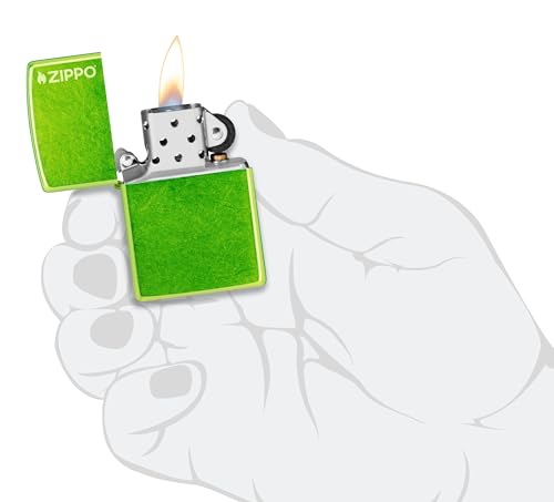 Image of Zippo Classic Lurid Translucent Windproof Lighter - Bright Finish with Zippo Logo, Refillable, (BIS Certified)