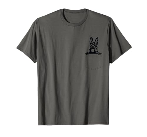 Dutch Shepherd in My Pocket Peeking Dog Lovers Tee Men Women T-Shirt