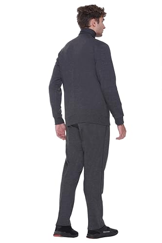 Image of GODFREY Zipper Track Suit For Man Winter Wear High Neck Cotton Tracksuit- Co ords For Men Regular Fit