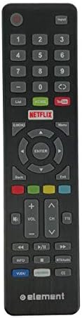 Replacement Remote Control For Element Smart TV | Fits E4SFT5017, E4STA5017, ELSW3917BF | Batteries Included