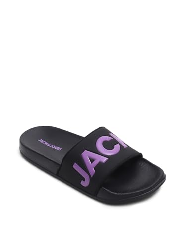 Image of JACK&JONES Men's Logo Print Pool Sliders