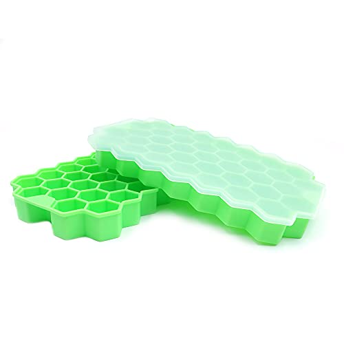 Alnicov Juego 2 Moldes Hexagonales para Cubos de Hielo con Tapa miniatura 7
