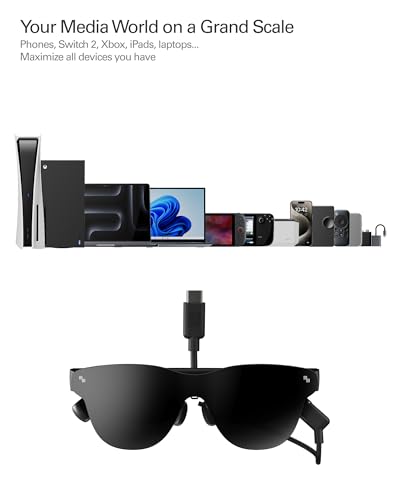 Image of RayNeo Air 4 Pro AR Glasses and USB-C Adapter Bundle