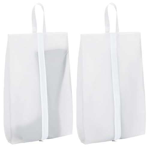 Vorspack Shoe Bags for Travel - 2 Pack Extra Large Transparent Shoe Organizer with Handle Dustproof Shoe Bag Reusable Shoe Storage Bags for Men & Women