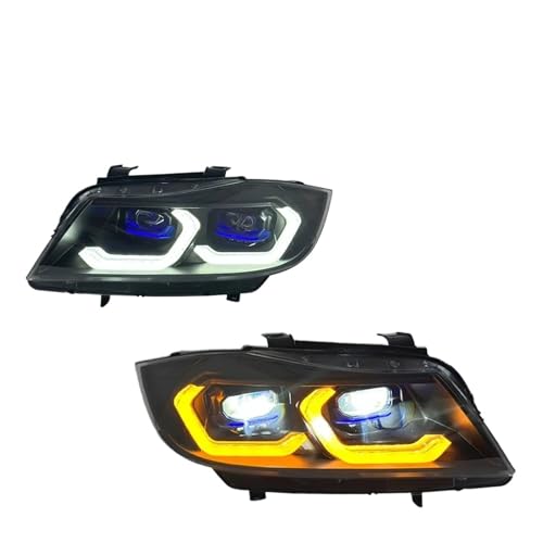 Phares avant BMW E90 avec clignotants séquentiels LED et feux DRL pour Série 3