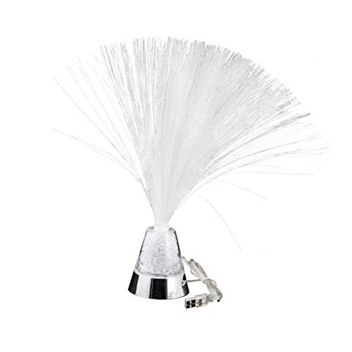Mipcase Colorful Fiber Optic Light Night Lamp for Home Decoration USB Battery Operated Bedside Table Light Chic Design for Bedroom and Living Room Decor