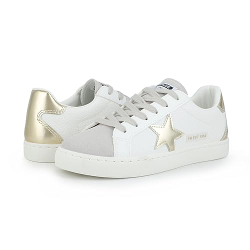 Image of VINTAGE HAVANA Women's Fashion Sneakers | Casual Lace up Low Top Tennis Shoes | Cute Trendy Dressy Sneakers