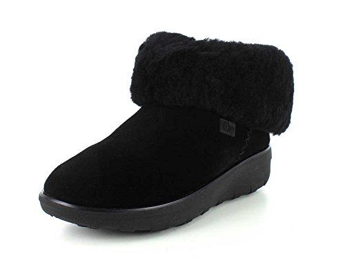 Fitflop Mukluk Shorty 2 Boots, Bottes Classiques femme - Noir (All Black), 40