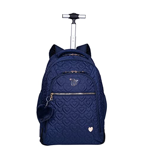 Mochila Carrinho Grande Capricho Crush Azul Marinho - Sestini