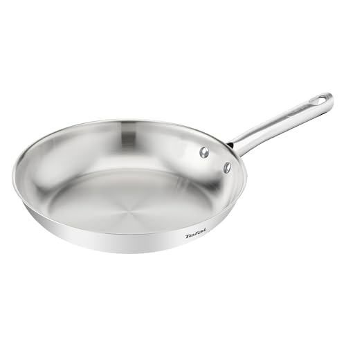 Tefal Duetto On, Poêle 28cm, Inox de qualité supérieure, Garantie de 10ans, Résultats croustillants, B8660634