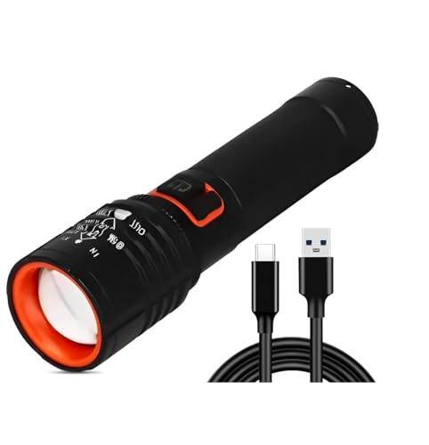 DotCom LED Flashlight, Bright 2000 Lumens Tactical Flashlights Hi...