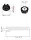 QWORK 3x Kupplung 9704230, Blender Coupler Ersatzteile Kompatibel mit KitchenAid Modellen KSB52, KSB5, 5KSB52 and 5KSB5 (Montageschlüssel Enthalten)