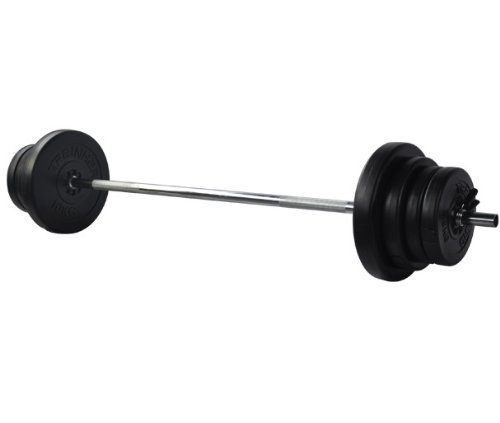 Train Hard Multifunktion Hantelbank Kraftstation inkl. Latzug, Bauchtrainer, Armcurl und Beincurl mit Hantelset aus Langhantel, Curlhantel und Stange Gewichten 50kg bis 160kg