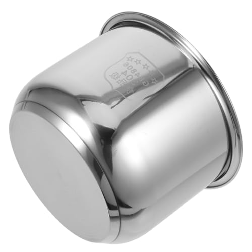 Healifty Repuesto de Olla Interior Inoxidable para Cocedor de Arroz Accesorio Versátil para Cocción al Vapor Hervido y Estofado Hogar y Oficina