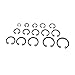 FAVOMOTO Suit 180 in 1 Carbon Spring Steel - - Universal Snap Rings for Industrial Equipment Machinery 65 MN Retaining Rings