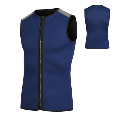 Chaleco térmico sin mangas de neopreno 3mm, unisex con cierre, para natación, snorkel, surf y buceo miniatura 4