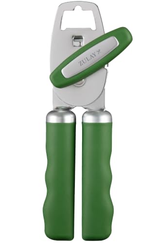 Image of Zulay Kitchen Manual Can Opener Heavy Duty Patented Stainless Steel, Pine