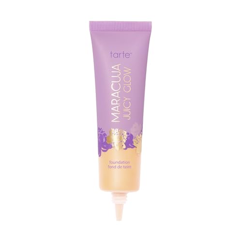tarte maracuja juicy glow tint – Lightweight Tinted Moisturizer with Hyaluronic Acid for Radiant Skin, Buildable Medium Coverage, Waterproof, Vegan, Cruelty-Free, full size, 12N fair neutral