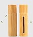 2Pcs 10ML Empty Bamboo Essential Oil Roll on Bottles Refillable Perfume Sample Containers Storage Jars Vials with Stainless Steel Roller Ball for Aromatherapy