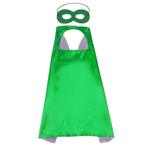 Labbe Capa y Máscaras de 1 Piezas Capas 1 Piezas Máscaras de Cosplay (Verde，70 * 70cm)