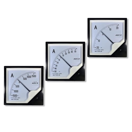 Ampèremètre de précision DC -3000A 3000A 42c3 75mv shunt bidirectionnel cadre mobile 42c20
