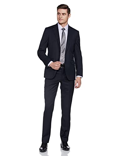 Image of Raymond Wool Men's Full Sleeve Contemporary FIT Fancy Blue Formal Suit