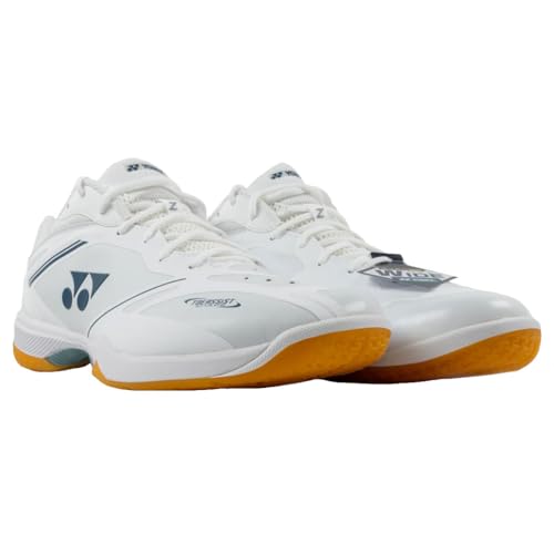 Top 10 Best Yonex Badminton Shoes Reviewed for Performance 13 Yonex Power Cushion 65Z4 Unisex Wide Indoor Court Shoes - White / M11.5 / W13