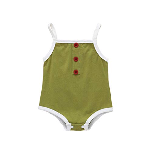 Preisvergleich Produktbild Alwayswin Baby Unisex Strampler mit Aufdruck Neugeborene Säuglingsbaby Bekleidung Overall Baby Jungen Mädchen Cartoon Spielanzug Sommer ärmellos Body Bodysuit Baumwolle