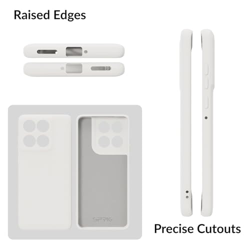 Image of SPRIG Compatible with Motorola Edge 60 Fusion 5G Phone TPEE Cover Premium Back Cover Drop Tested Shock Proof Mobile Case for Men, Women, Boys and Girls with Camera Protection (White)