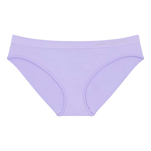 New Balance Women's Standard Ultra Comfort Performance Seamless Bikini Underwear (3 Pack), Violet Tulip/Crown Jewel/Black #TOP1