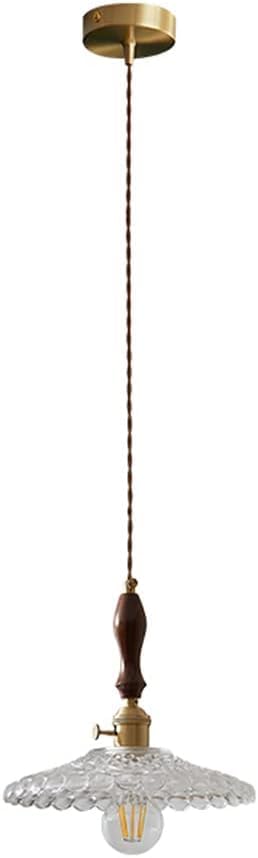 Lampe suspendue en verre E27 au style japonais minimaliste pour l'entrée