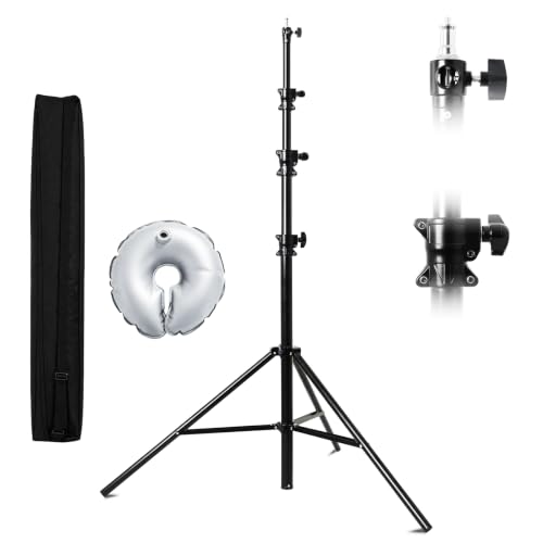 SH Heavy Duty Light Stand, 12.4ft Air Cushioned Photography Tripod Stand