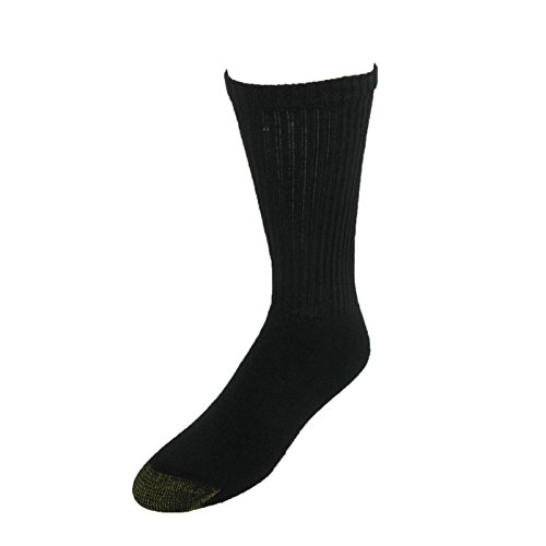 Gold Toe Mens Cotton Ribbed Dress Socks 4 Pack, Dark Assorted, Size 6-12.5