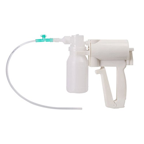 Manual Suction Pump,Risingmed Manual Portable Suction Pump Aspirator White Hand Help Suction Pump EMS EMT